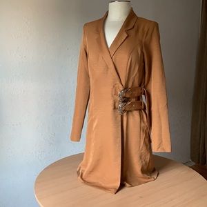 ASOS Blazer Dress With Two Metal Buckles